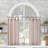 Archaeo Sarro Washed Cotton Semi-Sheer Tab Top Kitchen Curtain Tier Pair-1685160167-1685160169