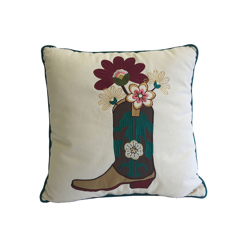 Jazz Boot Needlepoint Pillow