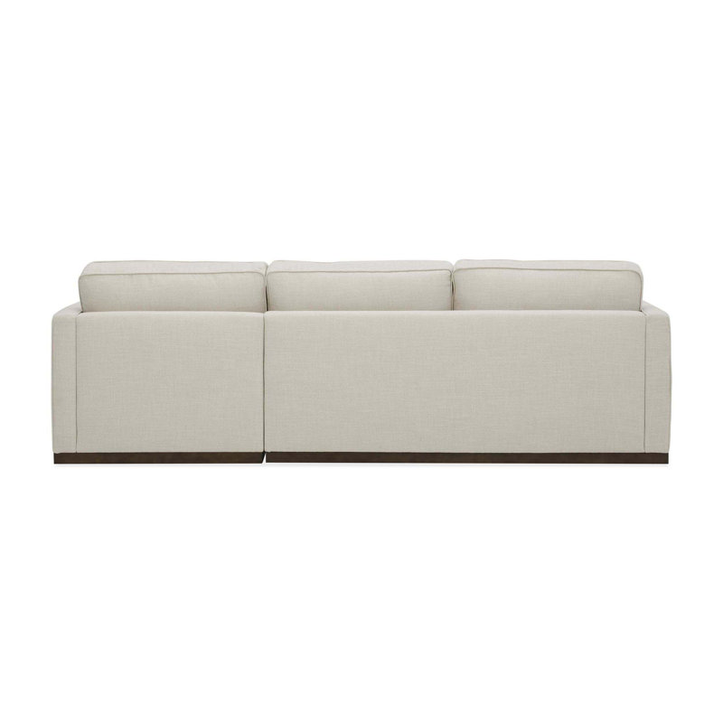 Bobbi Upholstered L-Shaped Sectional, Right Hand Facing, Effie Linen Performance Linen