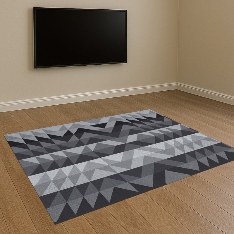 Geometric Area Rug, Rectangle 140 x 200 cm