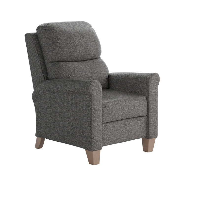 Fauteuil inclinable 2 pieds Pep, 100% polyester gris ardoise