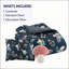 Ensemble de couette 3 pièces pour lit simple et lit simple XL, motif jardin de champignons, avec taie d'oreiller et oreiller.-135278208