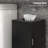 Bathroom Storage Unit, Black Small Floor Cabinet With Doors For Toilet Paper, Modern Country Glamour Console , Paper And Shelves, Allurement
