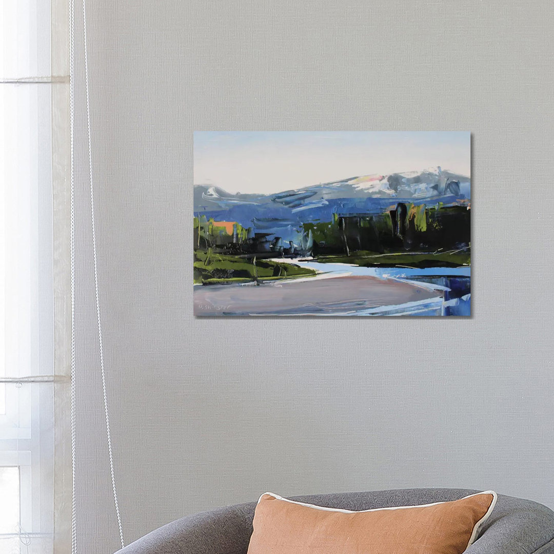 Snake River, WY von David Shingler - Galerie-verpackte Leinwand Giclée auf Leinwand