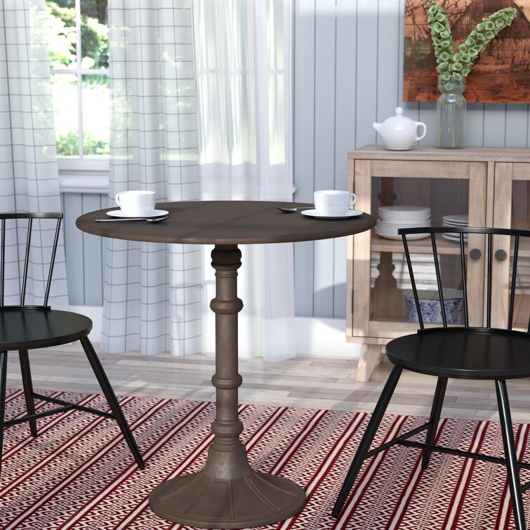 Leandra Round Metal Base Dining Table