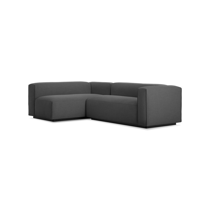 Cleon Modular Sectional, Maharam Meld in Panda, Left Hand Facing
