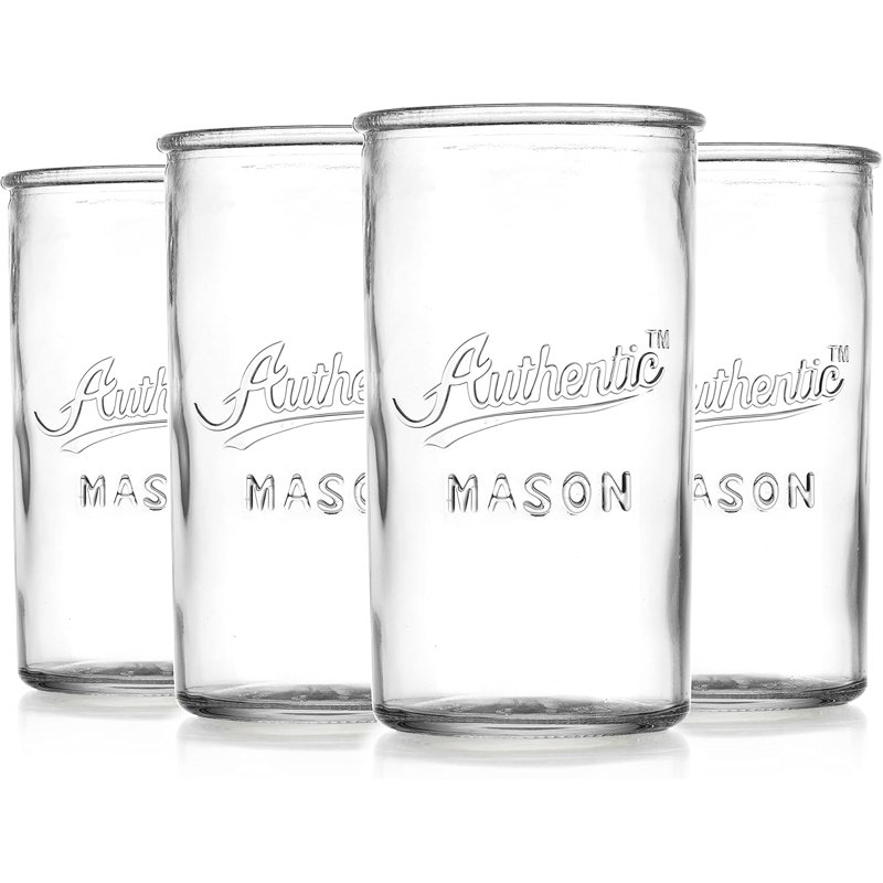 Set of 4 Authentic Mason 21oz Retroware Highball Glass