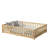 Full Size Floor Bed With Fence And Door,Rubber Wood Floor Bed With Safety Guardrails,Natural(Old Sku W504P286380)-118177313-118177315