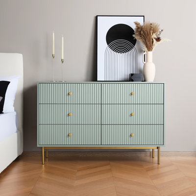 Aimilios 120cm W 6 - Drawer Chest of Drawers