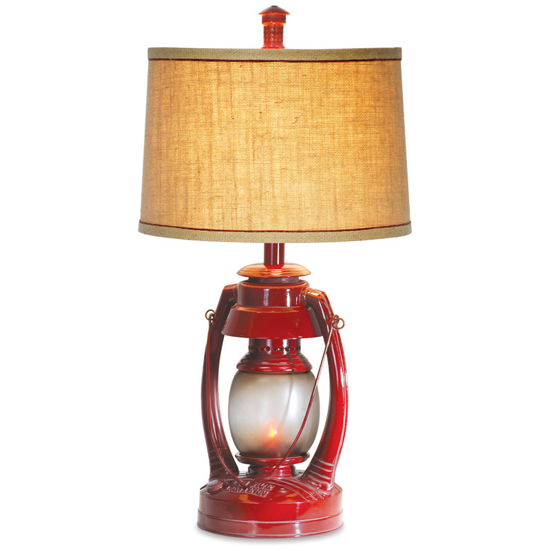 Ruffner 26" Antique Table Lamp, Red