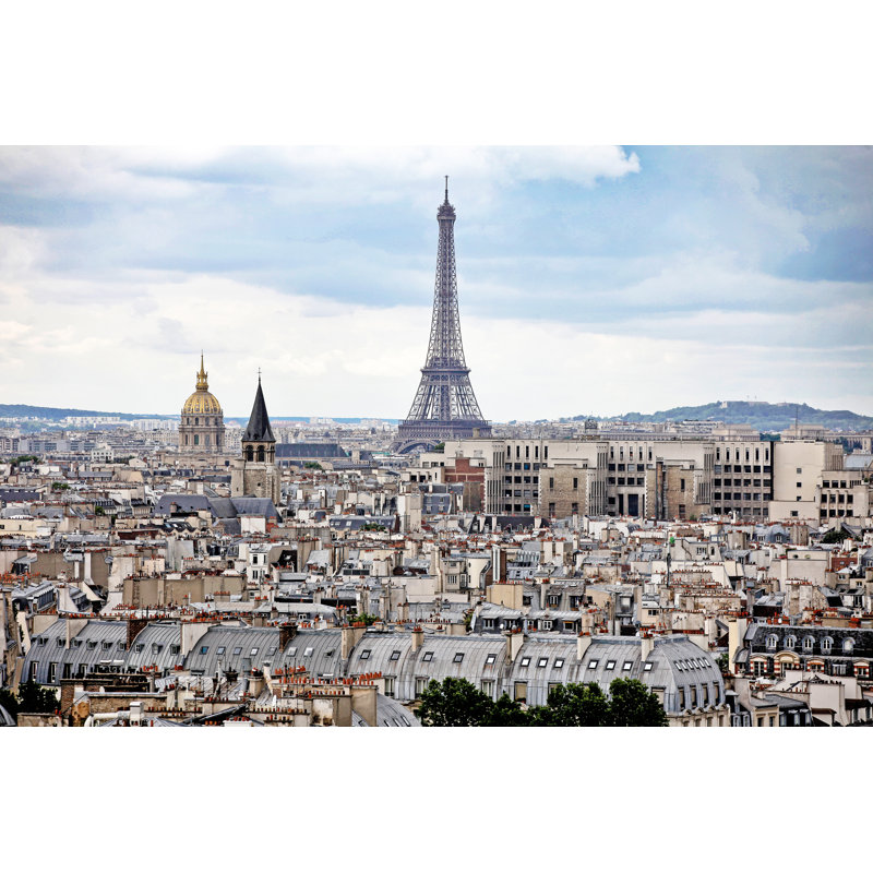Paris, Eiffel Tower - Wrapped Canvas Print, 20cm H x 30cm W x 3.8cm D