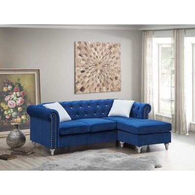 82" L-Shaped Sofa With Chaise