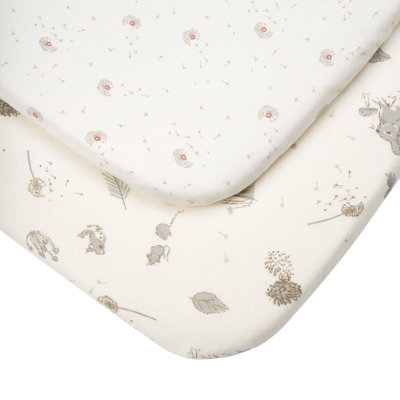 Tutti Bambini CoZee Bedside Crib Fitted Sheets 2pk Cocoon