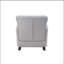 Chaise berçante gris clair avec accoudoirs