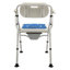 Chaise de douche réglable en hauteur pour personnes âgées, chaise de chevet avec accoudoirs et dossier, siège de douche avec accoudoirs