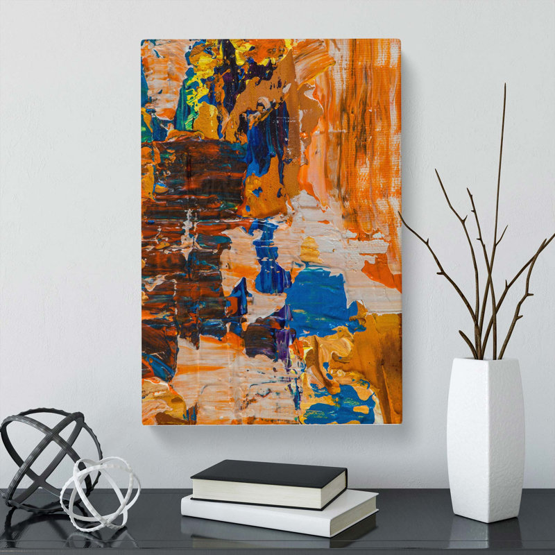 Abstract Art Painting Vol.426 by S.Johnson - Wrapped Canvas Painting, 50cm H x 35cm W x 3cm D
