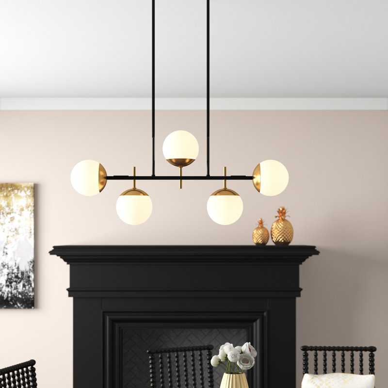 Lustre linéaire moderne à 5 lumières Vicky