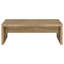 Table basse en bois d'ingénierie Brianna Mango