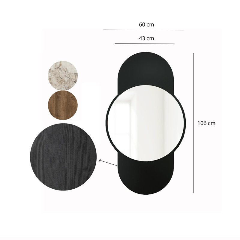 Bisou Round Wall Mirror