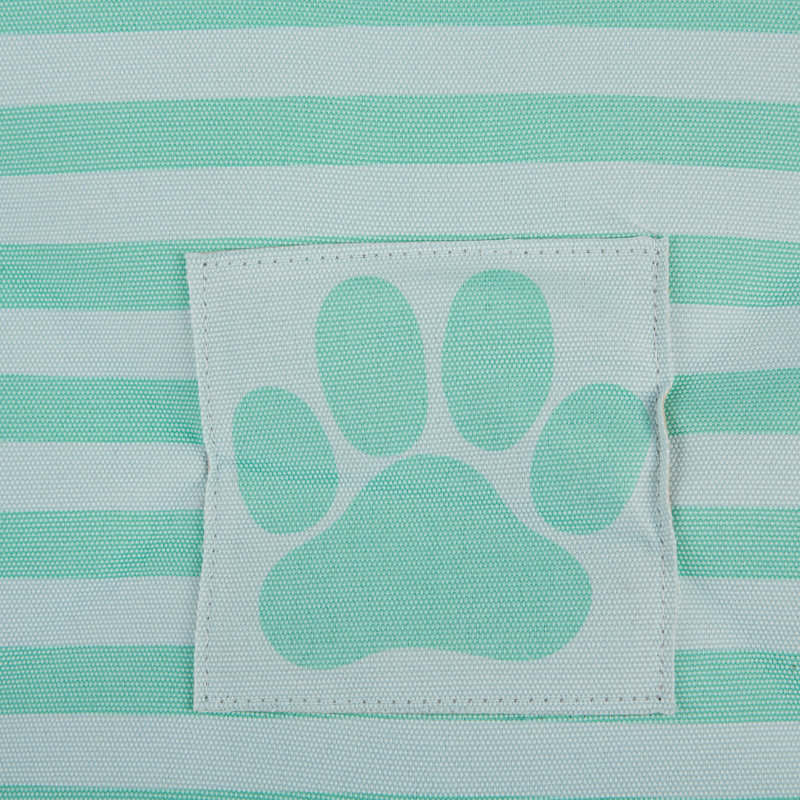 Cube en tissu pour animaux de compagnie, H 15 po x l 17,75 po x P 12 po, Aqua
