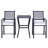 Outsunny 3Pcs Patio Bar Set With Soft Cushion, Rattan Wicker Outdoor Furniture Set, Patio Set, Patio Seating Set, Conversation Set