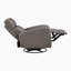 Fauteuil inclinable et oscillant pivotant en cuir fleur de qualité supérieure de 31,5 po avec pivot à 360 degrés Louis, mouvement doux et mousse enveloppée de Dacron-462848223