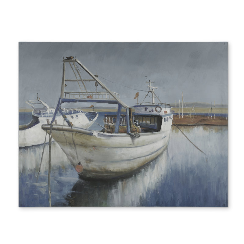 Napperon bleu bateau de pêche - bleu marine Home Decor
