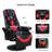 Inbox Zero Reclining Ergonomic Swiveling PC & Racing Game Chair with Footrest-1335901785