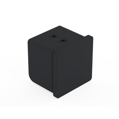 40 mm Square Caprail End Cap