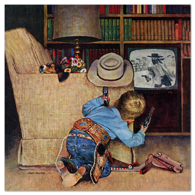 Il Cowboy Dal Cappello Bianco by Giallobus - Unframed Painting on Vetro Acrilico Plexi