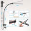 Buehrer 68 cm Black Clip On Table Lamp