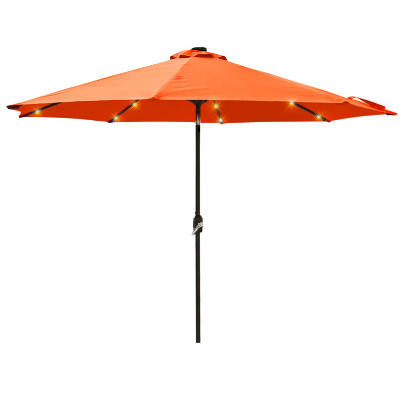 Parasol de marché lumineux 108 po Ifzah, Orange