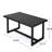 Rosa Grey Patio Dining Table, 28" Height, 33.91" Width, 59" Depth, , Fashionable Table For Use, 59In X 33.91In 28In, 41.26Lbs, Resin & Iron, Water-