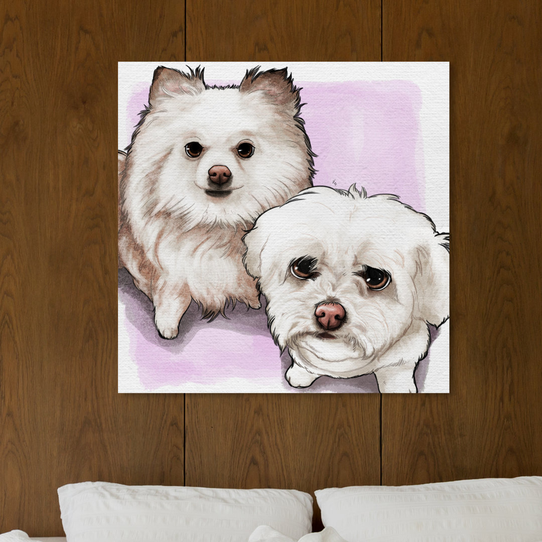 'Precious Couple Custom' Painting on Wrapped Canvas
