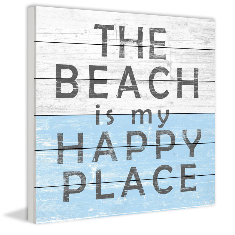 " Beach Is My Place ", 18" H x 18" W