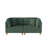 Seemab 2 - Piece Upholstered Hunter Green Corduroy Modular Sectional with Pillow Back and Solid Wood Legs-439899480