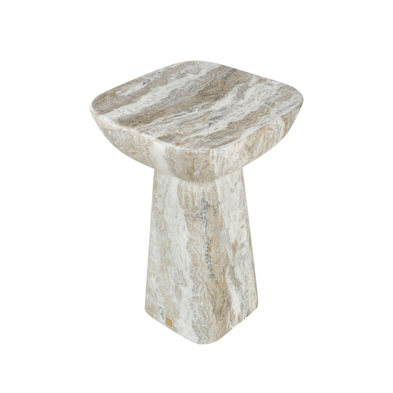 Table de bout à piédestal en pierre