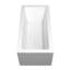 Baignoire de trempage autoportante en acrylique avec robinet 60 po. X 30 po. Melody-97416291
