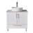 Mathurn 30'' Modern Free-standing Single Bathroom Vanity with Vessel Ceramic Round Vanity Top-113986285
