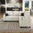 Penelopa 4-Seat Chenille Modular Sofa with Storage-260427075