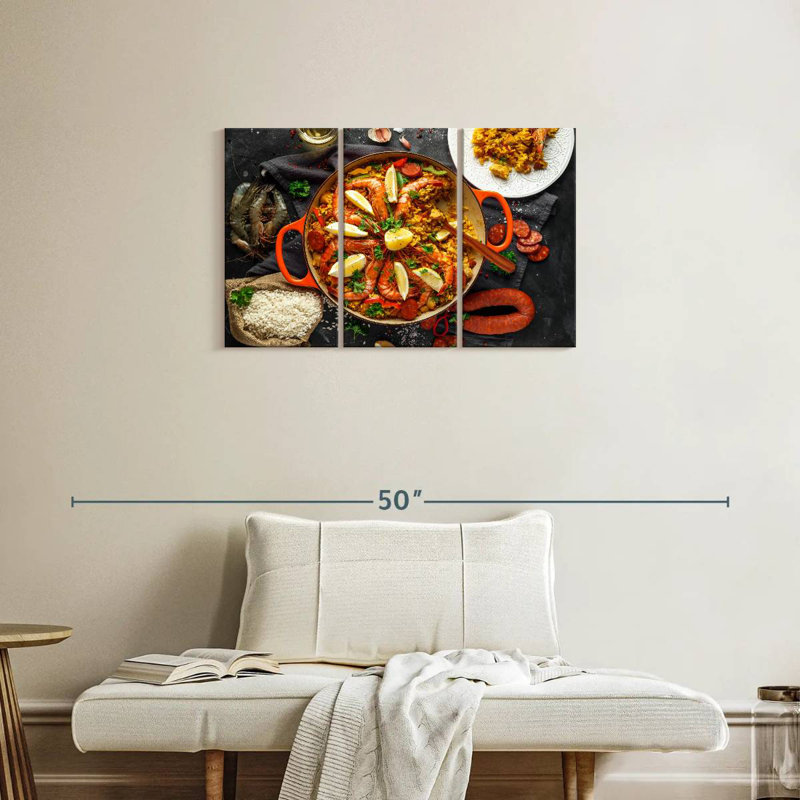Paella aux fruits de mer Yarlin, H 20 po x l 33 po
