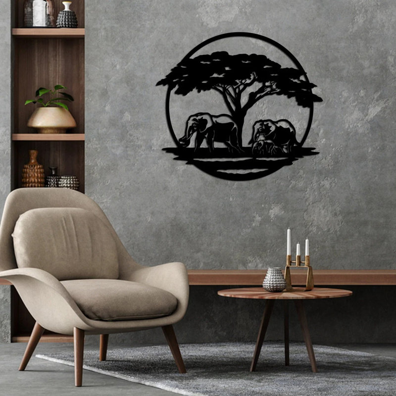 Handmade Boho Landscape & Nature Wall Decor on Metal