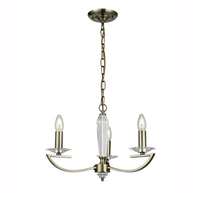 Much Wenlock 3 - Light Shaded Chandelier