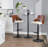 Ashton Adjustable Height Bar Stools with Rounded T Footrest-90988310