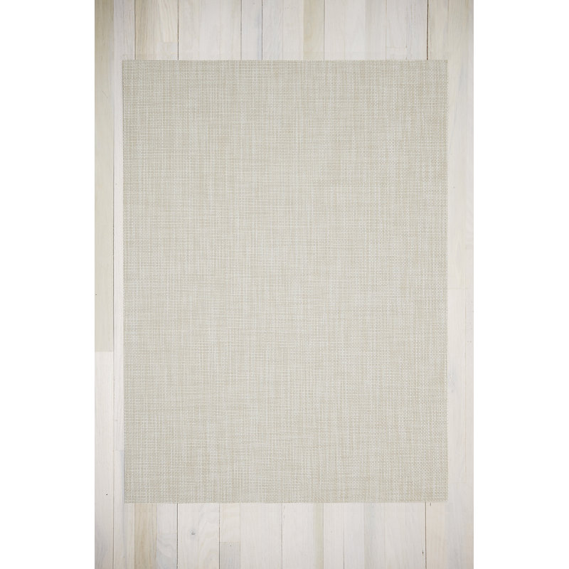 Basketweave Vinyl Indoor / Outdoor Area Rug, Rectangle 59 x 92cm