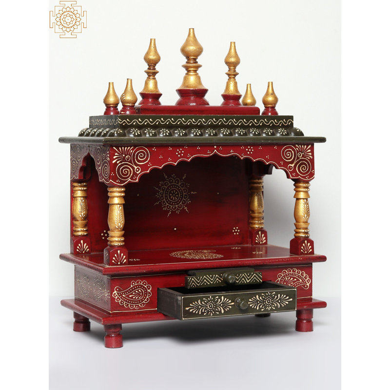 19" Wooden Temple (Mandir)