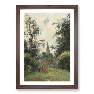Steeple of Bazincourt by Camille Pissarro - Picture Frame Painting