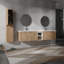 Meuble-lavabo mural sophistiqué avec caractéristiques pratiques