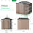6 ft. W x 6 ft. D Metal Storage Shed