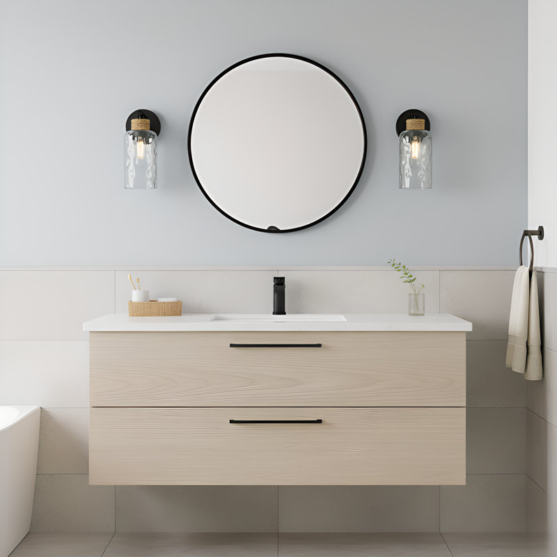 Applique murale 1 lumière noire mat Baltic
